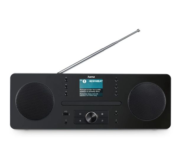 Hama 054254 DR1560CBT Bluetooth DAB, DAB+, FM Radio Persönlich  (Schwarz, Grau) f&uuml;r 132,99 Euro
