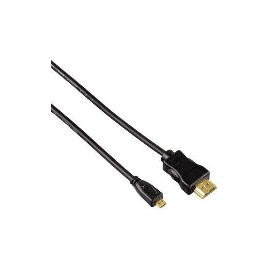 Hama 074239 10,2 Gbit/s HDMI auf HDMI Typ D (Mikrofon) 0,5 m  (Schwarz) f&uuml;r 20,99 Euro