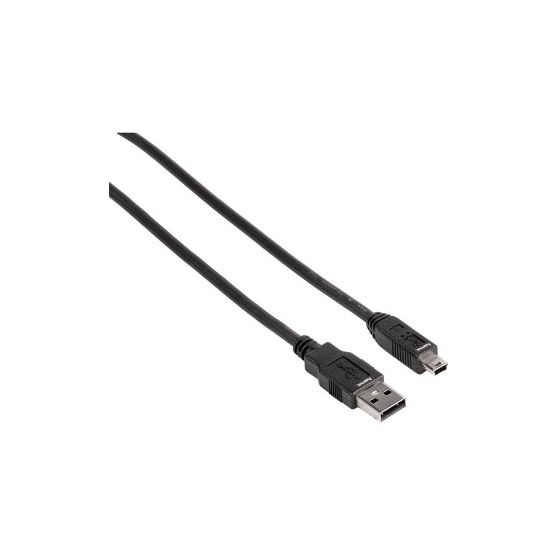Hama 088480 0,48 Gbit/s Stecker USB A auf Mini-USB B 1,8 m  (Schwarz) f&uuml;r 14,99 Euro