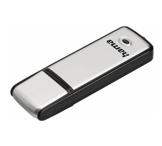 Hama 108074 Fancy USB Typ-A Stick 128 GB  (Schwarz, Silber) f&uuml;r 15,99 Euro