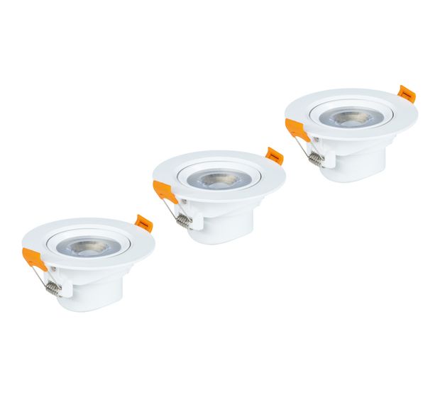 Hama 112694 Einbaustrahler LED Warmweiß (3000K) Warmweiß AC f&uuml;r 19,49 Euro