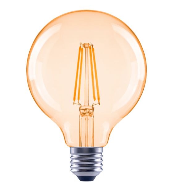 Hama 112820 LED Lampe Globe E27 EEK: F 680 lm Ultra-Warmweiß(2400K) entspricht 52 W f&uuml;r 8,59 Euro