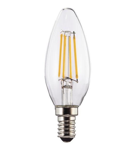 Hama 112823 LED Lampe Kerze E14 EEK: E 470 lm Warmweiß (2700K) entspricht 40 W f&uuml;r 4,89 Euro