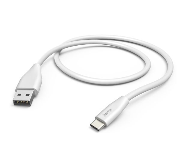 Hama 125101 0,48 Gbit/s USB A auf USB C Männlich 1,5 m  (Weiß) f&uuml;r 14,99 Euro