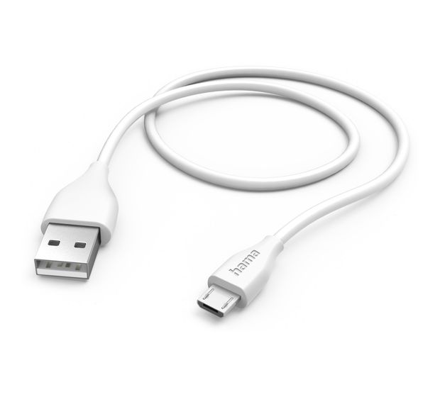 Hama 125102 0,48 Gbit/s Stecker USB A auf Micro-USB B 1,5 m  (Weiß) f&uuml;r 11,99 Euro