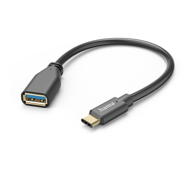 Hama 125105 5 Gbit/s Weiblich USB A auf USB C Männlich 0,15 m  (Schwarz) f&uuml;r 17,99 Euro