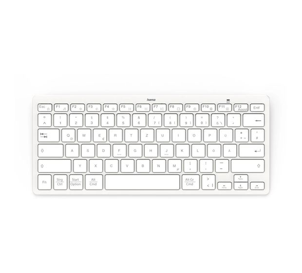 Hama 125133 Travel 400 Tastatur für Jede Marke  (Grau, Weiß) f&uuml;r 24,99 Euro
