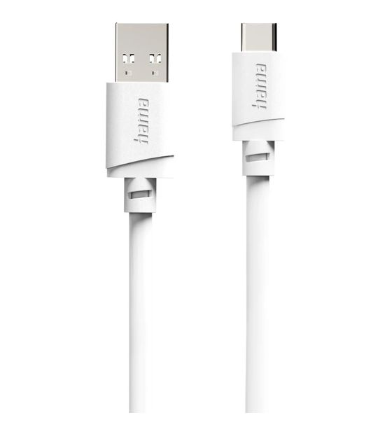 Hama 125151 0,48 Gbit/s Stecker Rundkabel USB A auf USB C 2 m  (Weiß) f&uuml;r 12,99 Euro