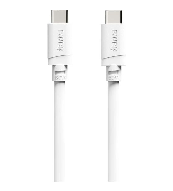 Hama 125152 0,48 Gbit/s Stecker USB C auf USB C 2 m  (Weiß) f&uuml;r 14,99 Euro