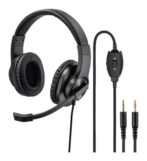 Hama 139925 HS-P300 Over Ear Kopfhörer Kabelgebunden  (Schwarz) f&uuml;r 17,49 Euro