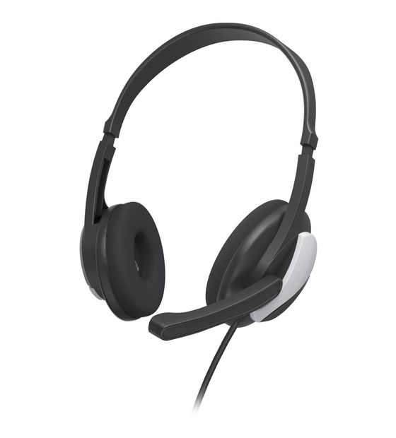 Hama 139931 HS-P100 V2 Ohraufliegender Kopfhörer Kabelgebunden  (Schwarz, Silber) f&uuml;r 14,99 Euro
