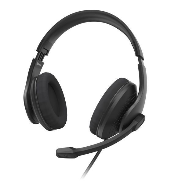 Hama 139935 HS-USB300 V2 Over Ear Kopfhörer Kabelgebunden USB Typ-A  (Schwarz) f&uuml;r 26,49 Euro