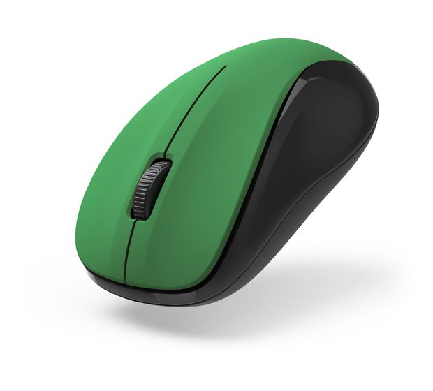 Hama 173024 MW-300 V2 1200 DPI Büro Maus Optisch  (Schwarz, Grün) f&uuml;r 12,99 Euro