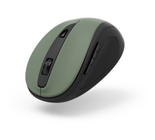 Hama 173030 MW-400 V2 1600 DPI Büro Maus Optisch  (Schwarz, Grün) f&uuml;r 14,99 Euro