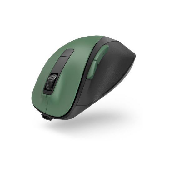 Hama 173035 MW-500 Recharge 1600 DPI Büro Maus Optisch  (Schwarz, Grün) f&uuml;r 19,99 Euro