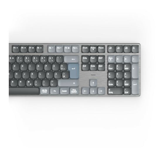 Hama 173070 WK-800 Heimbüro Tastatur Bluetooth 2.4 GHz (Anthrazit, Schwarz, Blau) f&uuml;r 71,99 Euro