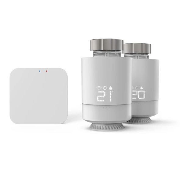 Hama 176662 smarte Heizungssteuerung 2x smartes Heizkörperthermostat + Zentrale WLAN  (Weiß) f&uuml;r 77,99 Euro