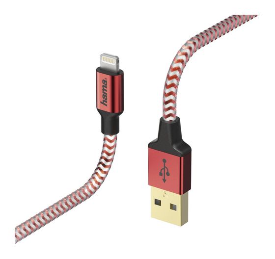 Hama 178299 Lightning auf USB A Männlich 1,5 m  (Rot) f&uuml;r 28,99 Euro