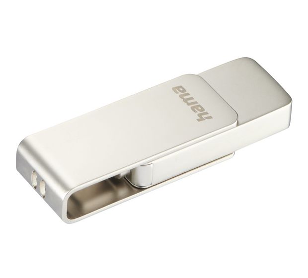 Hama 182496 Uni-C Rotate Pro USB Typ-C Stick 128 GB  (Silber) f&uuml;r 36,49 Euro
