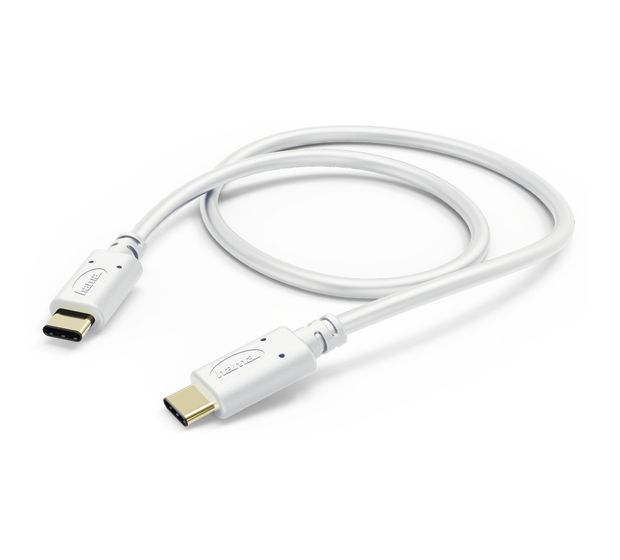 Hama 183330 0,48 Gbit/s USB C auf USB C Männlich 1 m  (Weiß) f&uuml;r 13,99 Euro