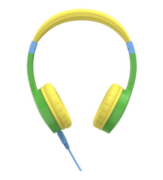 Hama 184107 Kids Guard Ohraufliegender Kopfhörer Kabelgebunden  (Blau, Grün, Gelb) f&uuml;r 19,99 Euro