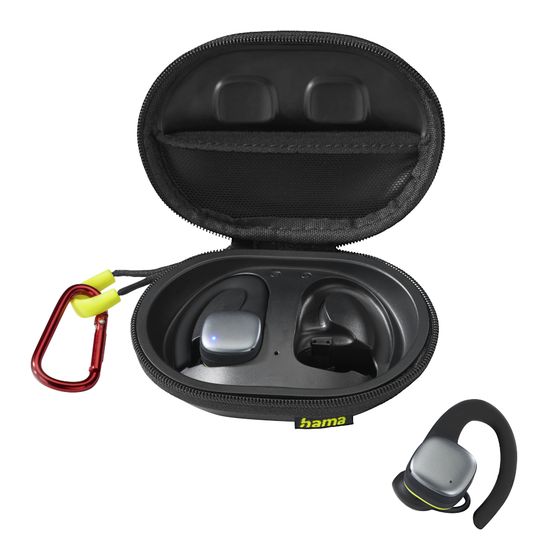 Hama 184113 Spirit Athletics TW In-Ear Bluetooth Kopfhörer Kabellos TWS 7 h Laufzeit  (Schwarz) f&uuml;r 54,00 Euro