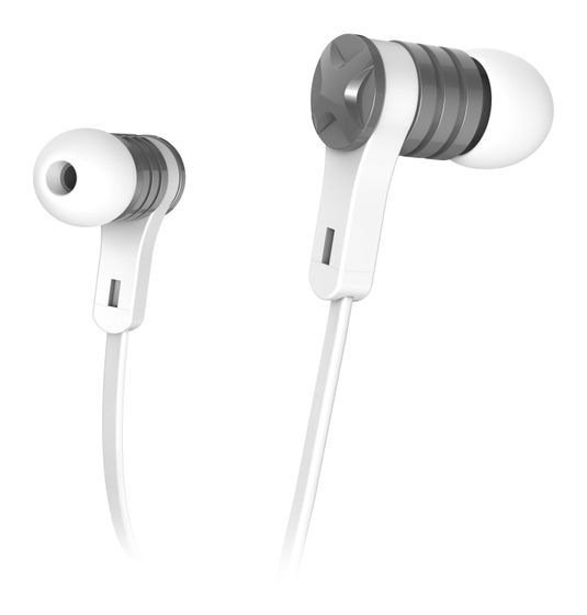 Hama 184136 Intense In-Ear Kopfhörer Kabelgebunden  (Silber, Weiß) f&uuml;r 16,99 Euro