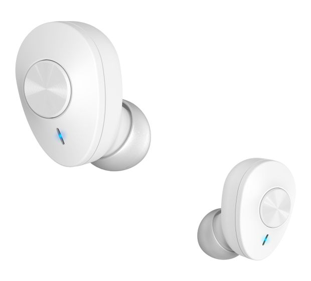 Hama 184162 Freedom Buddy In-Ear Bluetooth Kopfhörer Kabellos TWS 4 h Laufzeit USB Typ-C  (Hellgrau, Weiß) f&uuml;r 19,99 Euro