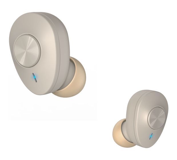 Hama 184164 Freedom Buddy In-Ear Bluetooth Kopfhörer Kabellos TWS 4 h Laufzeit  (Beige) f&uuml;r 17,49 Euro