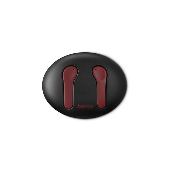 Hama 184168 Spirit Unchained In-Ear Bluetooth Kopfhörer Kabellos TWS 16 h Laufzeit  (Schwarz, Rot) f&uuml;r 36,99 Euro