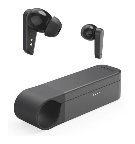 Hama 184180 Spirit Pocket II In-Ear Bluetooth Kopfhörer Kabellos TWS 6 h Laufzeit  (Schwarz) f&uuml;r 39,99 Euro