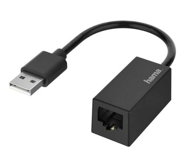 Hama 200324 USB-A-Adapter auf RJ45/LAN 100 Mbit/s f&uuml;r 23,99 Euro