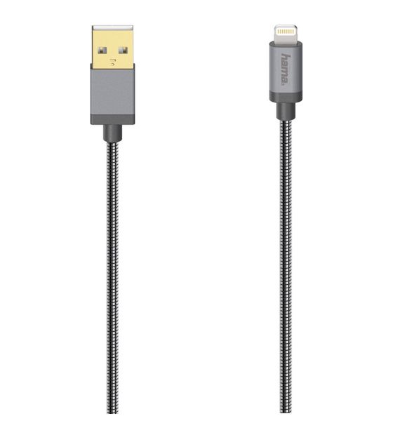 Hama 200501 Stecker Lightning auf USB A 0,75 m  (Anthrazit) f&uuml;r 17,99 Euro