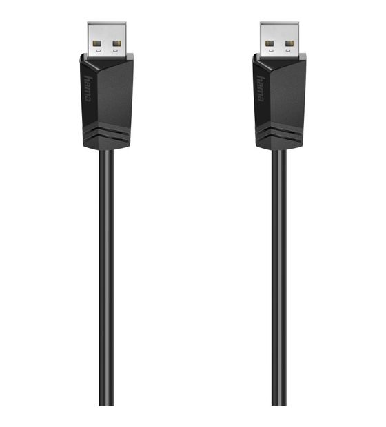 Hama 200601 0,48 Gbit/s Stecker USB A auf USB A 1,5 m  (Schwarz) f&uuml;r 11,99 Euro