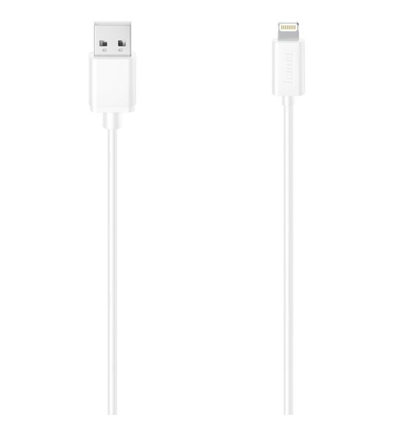 Hama 200623 Stecker Lightning auf USB A 1,5 m  (Weiß) f&uuml;r 23,99 Euro