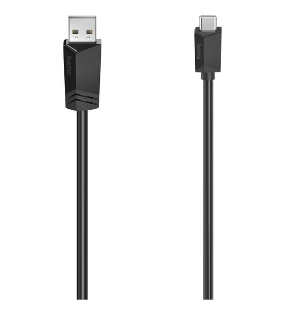 Hama 200631 0,48 Gbit/s Stecker USB C auf USB A 0,75 m  (Schwarz) f&uuml;r 11,99 Euro