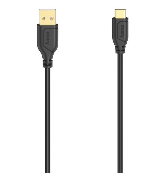 Hama 200634 0,48 Gbit/s Stecker USB A auf USB C 0,75 m  (Schwarz) f&uuml;r 13,99 Euro