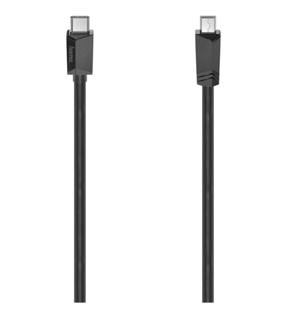 Hama 200643 0,48 Gbit/s Stecker USB C auf Mini-USB A 0,75 m  (Schwarz) f&uuml;r 10,49 Euro