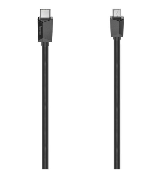 Hama 200644 0,48 Gbit/s Stecker USB C auf Micro-USB A 0,75 m  (Schwarz) f&uuml;r 10,49 Euro
