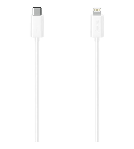 Hama 200645 Stecker Lightning auf USB C 1,5 m  (Weiß) f&uuml;r 19,99 Euro