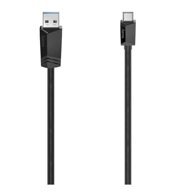 Hama 200652 5 Gbit/s Stecker USB C auf USB A 1,5 m  (Schwarz) f&uuml;r 16,99 Euro