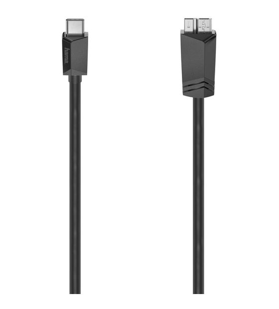 Hama 200654 5 Gbit/s Stecker USB C auf Micro-USB A 0,25 m  (Schwarz) f&uuml;r 11,99 Euro