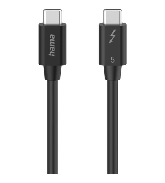 Hama 200796 80 Gbit/s Stecker USB C auf USB C bis 240 W 1 m  (Schwarz) f&uuml;r 34,99 Euro