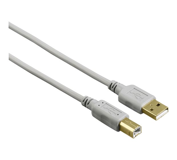 Hama 200903 0,48 Gbit/s Stecker USB A auf USB B 1,5 m  (Grau) f&uuml;r 6,99 Euro