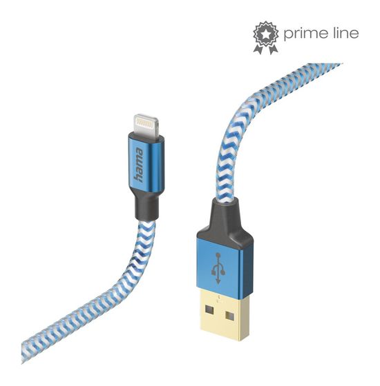 Hama 201553 Reflective Lightning auf USB A Männlich 1,5 m  (Blau) f&uuml;r 26,99 Euro