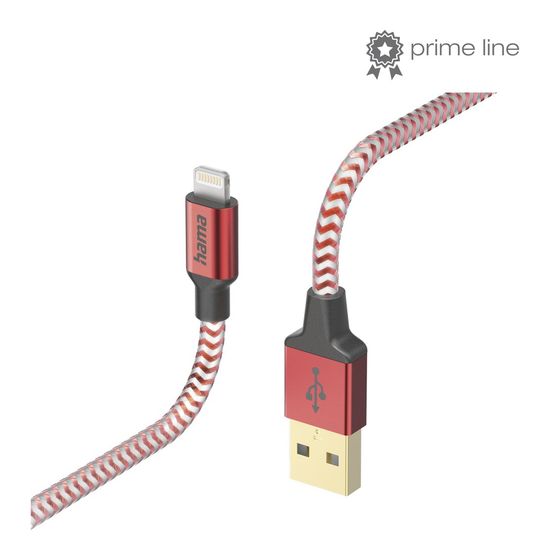 Hama 201554 Reflective Lightning auf USB A Männlich 1,5 m  (Rot) f&uuml;r 24,99 Euro