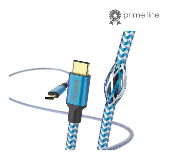 Hama 201557 Reflective 0,48 Gbit/s USB C auf USB C Männlich 1,5 m  (Blau) f&uuml;r 23,99 Euro