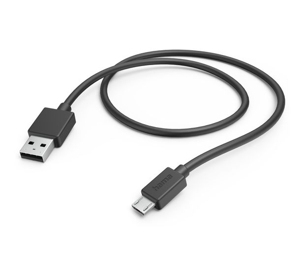 Hama 201584 0,48 Gbit/s Stecker Micro-USB A auf USB A 1 m  (Schwarz) f&uuml;r 8,99 Euro