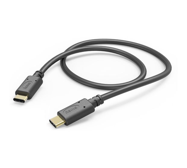 Hama 201589 0,48 Gbit/s USB C auf USB C Männlich 1 m  (Schwarz) f&uuml;r 12,99 Euro