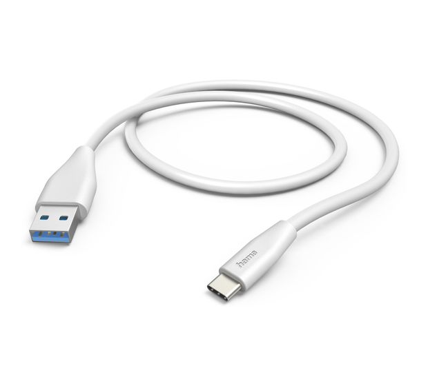 Hama 201596 0,48 Gbit/s USB A auf USB C Männlich 1,5 m  (Weiß) f&uuml;r 14,99 Euro
